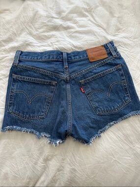 Levi's 501 Denim Cutoff Shorts with Frayed Hem